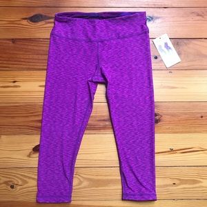 Danskin Reversible Purple Leggings, NWT, M